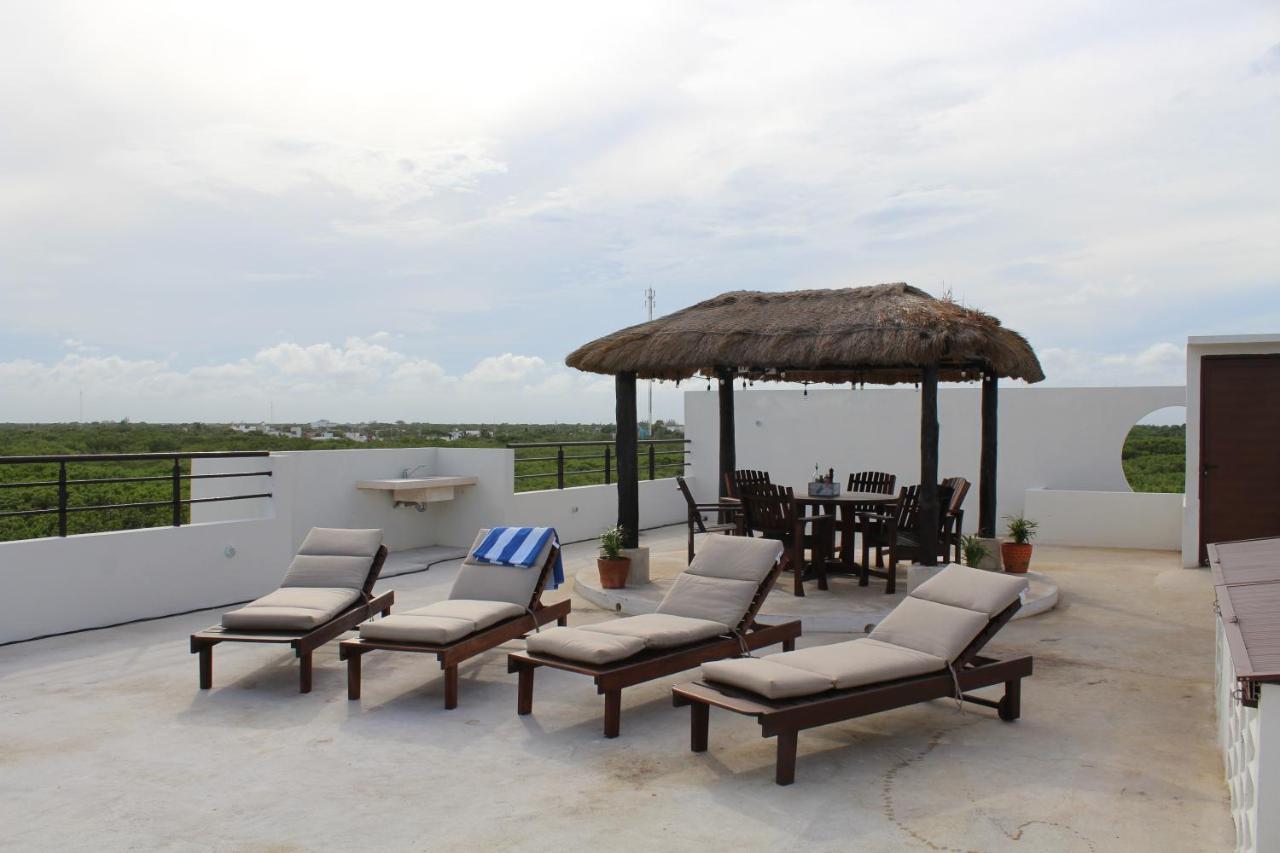 Ferienwohnung Penthouse With Roof Terrace - Costa Maya Mahahual Exterior foto